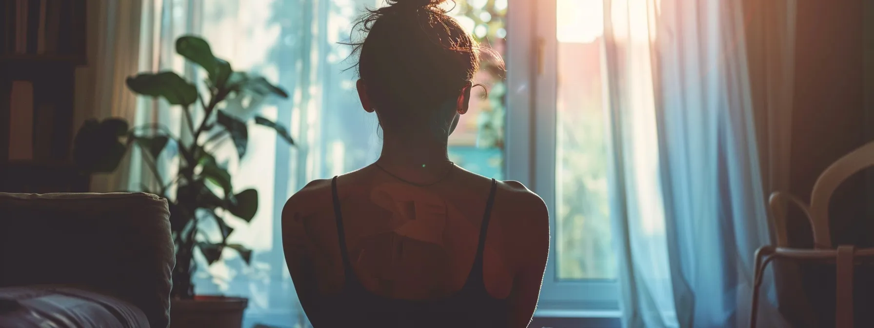 a person observing their body in a mirror, reflecting the importance of listening to one's body during weight loss therapy.